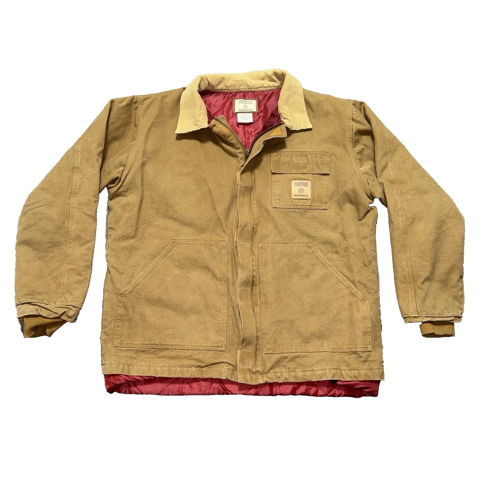 Northeast Outfitters Zip Front Canvas Jacket Coat Men's Size XL Tan Workwear